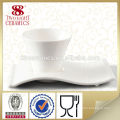 Coffee cup and saucer Funny white bulk china tea cups and saucer